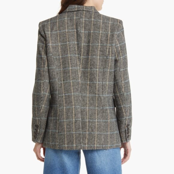 NEW Rails Cody Houndstooth Check Double Breasted Blazer SIZE XL#2620* - Picture 2 of 13